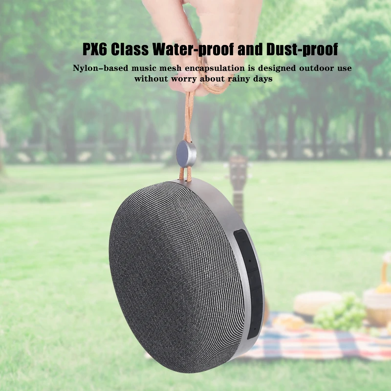D60 Wireless Mini Bluetooth Speaker Cloth Fashion Subwoofer Bluetooth Support 3D Stereo Music Surround Speaker for Cell Phone-5
