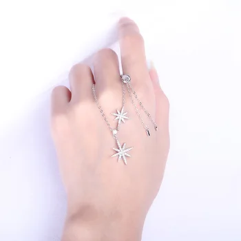 2020 Trend s925 Sterling Silver Long Sweater Chain Six-pointed Star Korean Jewelry Simple Women's Jewelry New
2020 Trend s925 Sterling Silver Long Sweater Chain Six-pointed Star Korean Jewelry Simple Women's Jewelry New