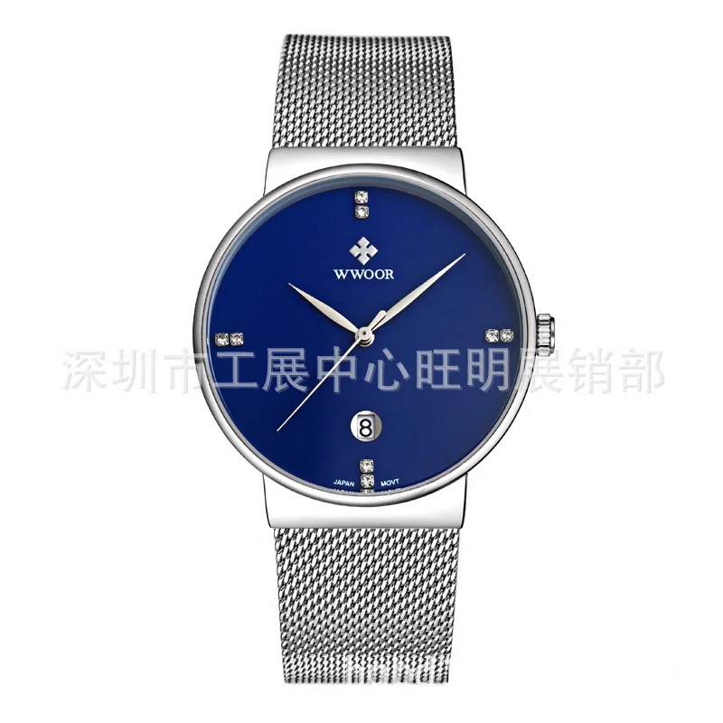 Wwoor/WWOOR 8018 Waterproof Circle Mesh Belt Watch Unisex Calendar Quartz Watch Casual Ultra-Thin Watch
Wwoor/WWOOR 8018 Waterproof Circle Mesh Belt Watch Unisex Calendar Quartz Watch Casual Ultra-Thin Watch