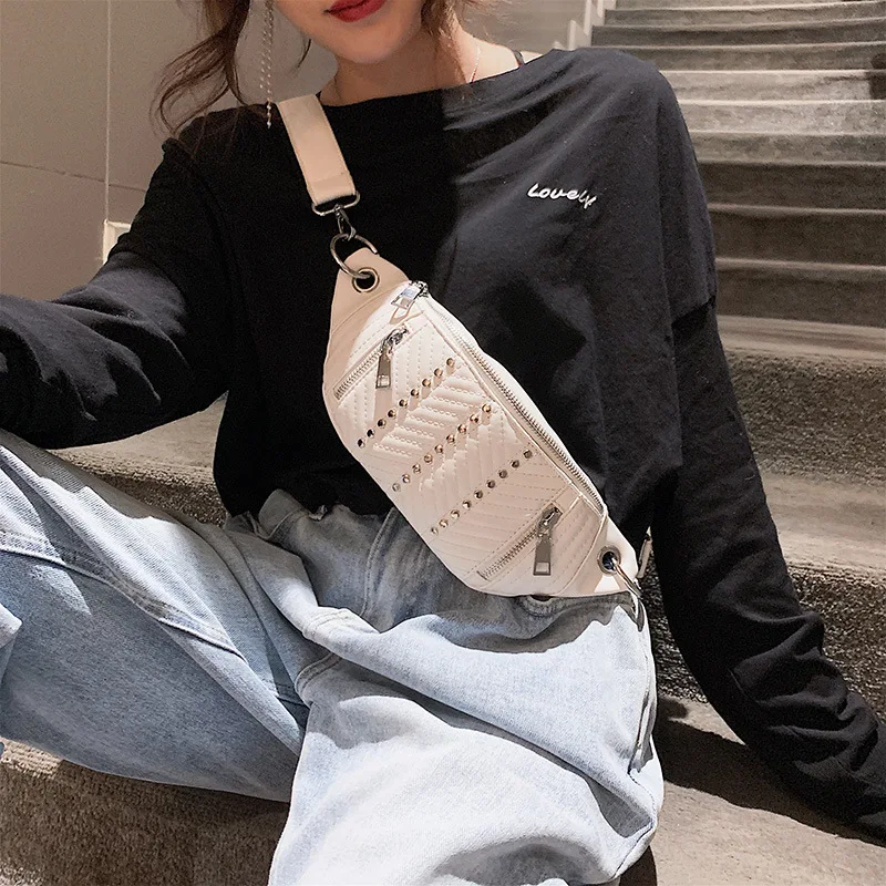 Women Fanny Pack Waist Packs Unisex Fashion Rivet Waist Bags Ladies Pu Leather Men Waist Chest Bags Women Messenger Bag LSH681
Women Fanny Pack Waist Packs Unisex Fashion Rivet Waist Bags Ladies Pu Leather Men Waist Chest Bags Women Messenger Bag LSH681