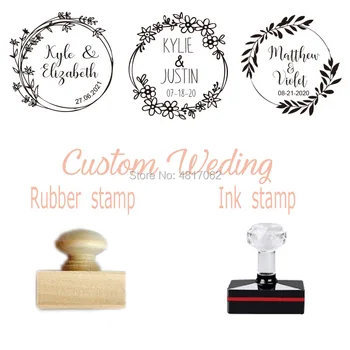 Personalized Wedding Stamp Self Ink , Custom wood rubber stamp, Wedding Invitation Stamp
Personalized Wedding Stamp Self Ink , Custom wood rubber stamp, Wedding Invitation Stamp