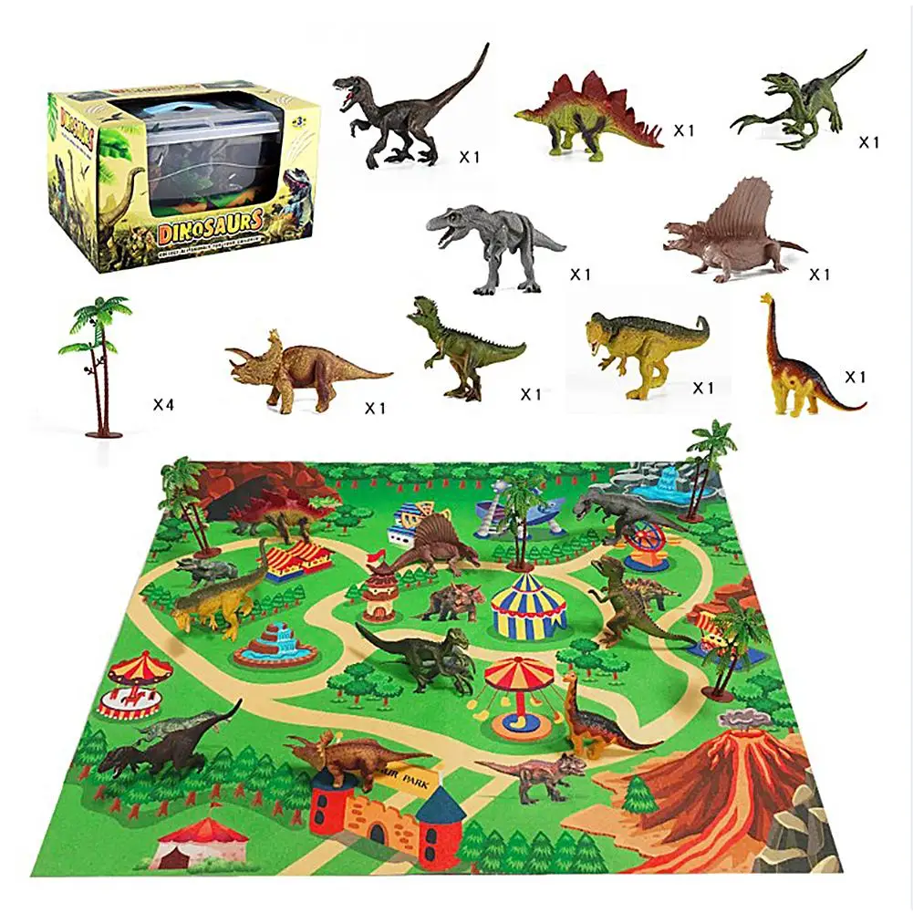 Dinosaur Toys Model Set Activity Play Mat Trees Educational Realistic Dinosaur Playset With Storage Box Home Deco
Dinosaur Toys Model Set Activity Play Mat Trees Educational Realistic Dinosaur Playset With Storage Box Home Deco