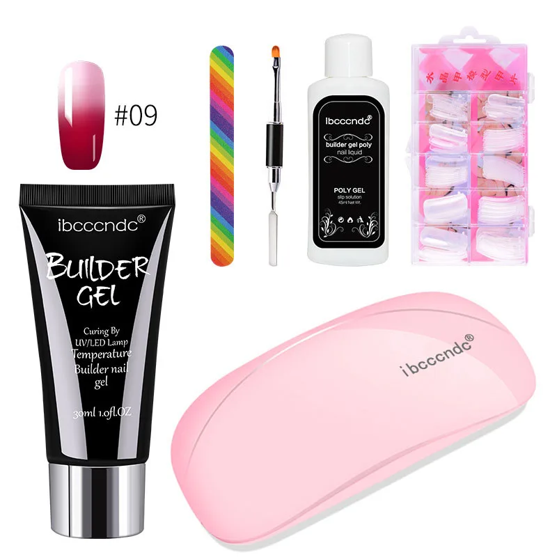 Nail Extension Set Gel Nail Polish Builder Gel Poly Nail Tips Nail File Dual Head Nail Brush Nail Art Kit
Nail Extension Set Gel Nail Polish Builder Gel Poly Nail Tips Nail File Dual Head Nail Brush Nail Art Kit