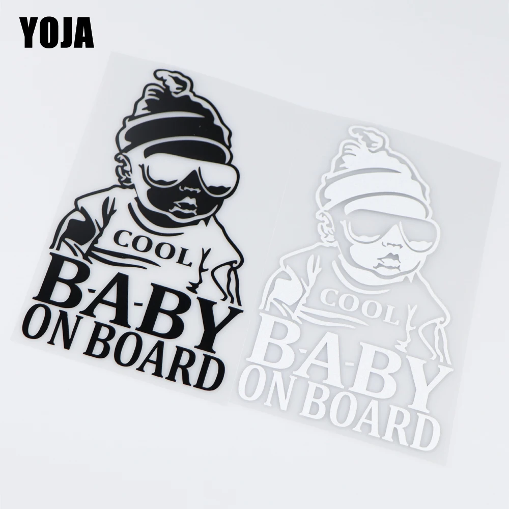 Фото YOJA 10X17.1CM Art Fashion Cartoon Vinyl Decal Car Sticker BABY ON BOARD ZT2-0160 | Автомобили и мотоциклы