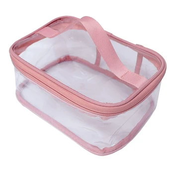 Toiletry Bag Makeup Cosmetic Clear Bag Portable Waterproof Transparent Travel Large Storage Pink
Toiletry Bag Makeup Cosmetic Clear Bag Portable Waterproof Transparent Travel Large Storage Pink