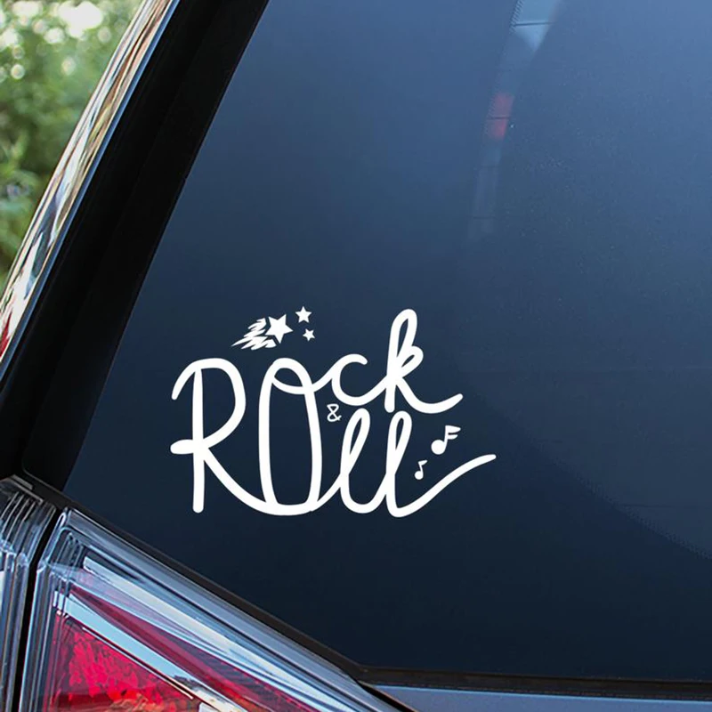Черно-белая наклейка в стиле рок-н-ролл крутая для автомобиля водонепроницаемые