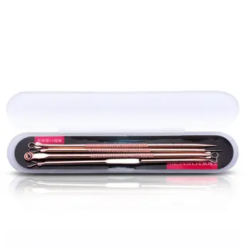 Carbon Steel Rose Gold Acne Needle Four-Piece Acne Needle Blackhead Removal Tool Blackhead Remover Cleaner
Carbon Steel Rose Gold Acne Needle Four-Piece Acne Needle Blackhead Removal Tool Blackhead Remover Cleaner
