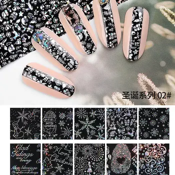 Christmas Holographic Nail Art Transfer Foil Sticker Halloween Starry AB Paper Wrap Adhesive Decals Nails Decoration Accessories
Christmas Holographic Nail Art Transfer Foil Sticker Halloween Starry AB Paper Wrap Adhesive Decals Nails Decoration Accessories