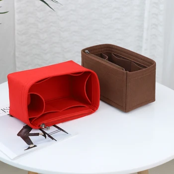 Make Up Organizer Felt Insert Bag For Handbag Women Portable Cosmetic Bag Purse Tote Multi Pockets Pouch Accessories Supplies 
Make Up Organizer Felt Insert Bag For Handbag Women Portable Cosmetic Bag Purse Tote Multi Pockets Pouch Accessories Supplies