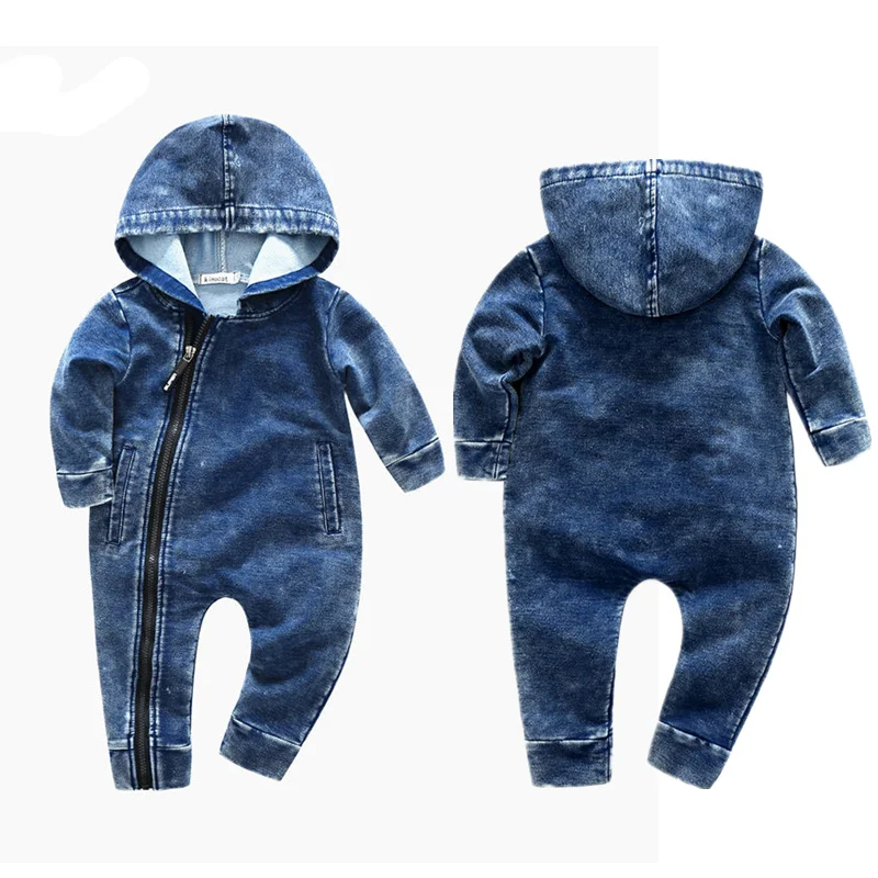 New Spring Autumn Baby Boy Girls Long Sleeve Hooded Zipper Rompers Demin Cotton Newborn Baby Clothing Jumpsuit Outfit Clothes
New Spring Autumn Baby Boy Girls Long Sleeve Hooded Zipper Rompers Demin Cotton Newborn Baby Clothing Jumpsuit Outfit Clothes