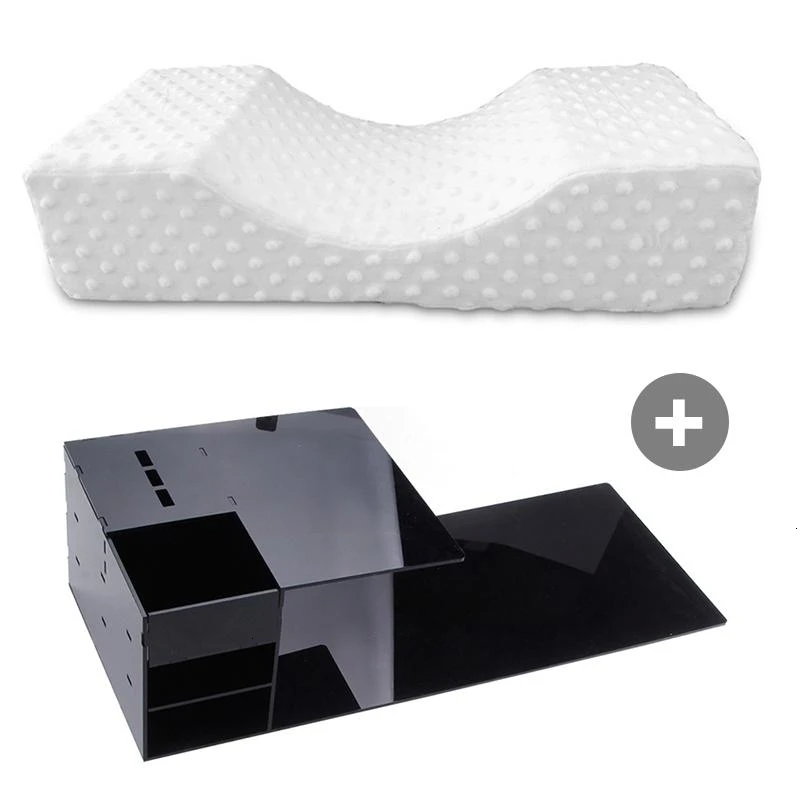 Grafting Eyelash Pillow Memory Foam Neck Pillow With Acrylic Shelf Organizer Stand Eyelash Extension Beauty Salon Makeup Tools
Grafting Eyelash Pillow Memory Foam Neck Pillow With Acrylic Shelf Organizer Stand Eyelash Extension Beauty Salon Makeup Tools