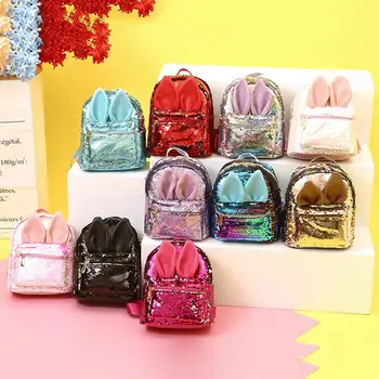 Women Rabbit Ear Backpack for Girls Sequined Travelbag Blings Shiny Rucksack School Bag Cute Heart Shaped Clutch Mochila 
Women Rabbit Ear Backpack for Girls Sequined Travelbag Blings Shiny Rucksack School Bag Cute Heart Shaped Clutch Mochila