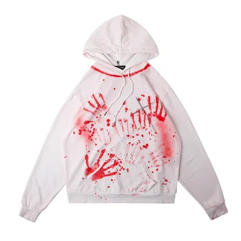 EWQ / men's wear Bloody handprint scratch graffiti hooded sweatshirt 2020 spring and autumn high street tide loose hoodie 9Y2153
EWQ / men's wear Bloody handprint scratch graffiti hooded sweatshirt 2020 spring and autumn high street tide loose hoodie 9Y2153