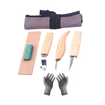 6pcs Woodworking Wood Carving Kit Set Hand Carving Chisel Knife Sharp-Edged DIY Wood Gouge Carpenter Tools Anti-Cut Gloves
6pcs Woodworking Wood Carving Kit Set Hand Carving Chisel Knife Sharp-Edged DIY Wood Gouge Carpenter Tools Anti-Cut Gloves