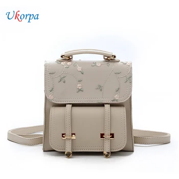 Fashion School Backpack Teenage Girls Top Quality Leather Women Shoulder Bag Backpack Floral Embroidery Design Rucksack Knapsack
Fashion School Backpack Teenage Girls Top Quality Leather Women Shoulder Bag Backpack Floral Embroidery Design Rucksack Knapsack