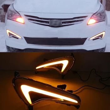 CSCSNL 1 Pair LED DRL Daytime Running Light Daylight yellow Signal lamp car Styling lights For Hyundai Solaris 2014 2015 2016
CSCSNL 1 Pair LED DRL Daytime Running Light Daylight yellow Signal lamp car Styling lights For Hyundai Solaris 2014 2015 2016