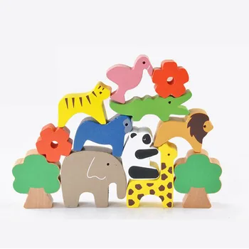 Wooden Forest Animals Seesaw Balance Beam Wooden Stacked High Building Blocks Children Assembling Educational Toys Table Game
Wooden Forest Animals Seesaw Balance Beam Wooden Stacked High Building Blocks Children Assembling Educational Toys Table Game
