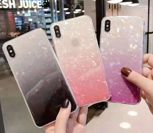 Luxury Gradient Dream Shell Phone Case for Iphone X Xs Max Glitter Shining Tpu Case for Iphone 7 8plus 6s Clear Back Cover
Luxury Gradient Dream Shell Phone Case for Iphone X Xs Max Glitter Shining Tpu Case for Iphone 7 8plus 6s Clear Back Cover
