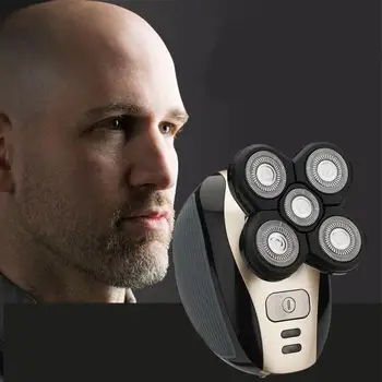 5 in 1 Rechargeable Shaver Five Floating Heads Razors Hair Clipper Nose Ear Hair Trimmer Men Facial Cleaning Brush
5 in 1 Rechargeable Shaver Five Floating Heads Razors Hair Clipper Nose Ear Hair Trimmer Men Facial Cleaning Brush