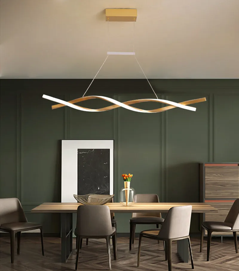 Gold Ultra-Modern Led Lights Chandeliers - Ceiling Light Fixtures 