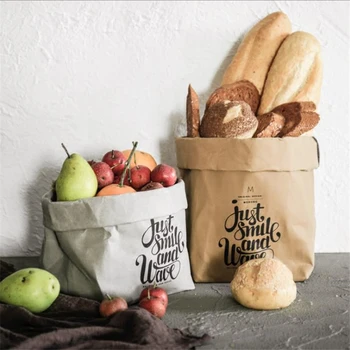 Kitchen Washable Kraft Paper Storage Bag Flower Pot Plants Grow Paper Sundries Food Storage Waterproof Bags Home Organizer
Kitchen Washable Kraft Paper Storage Bag Flower Pot Plants Grow Paper Sundries Food Storage Waterproof Bags Home Organizer