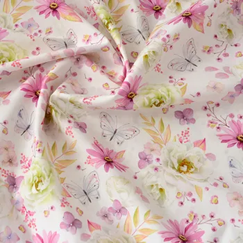 Half Meter 100% Cotton Fabric With Butterfly Flower Print Handmade DIY Material Garment Children Cloth Curtain Tissue T1453
Half Meter 100% Cotton Fabric With Butterfly Flower Print Handmade DIY Material Garment Children Cloth Curtain Tissue T1453
