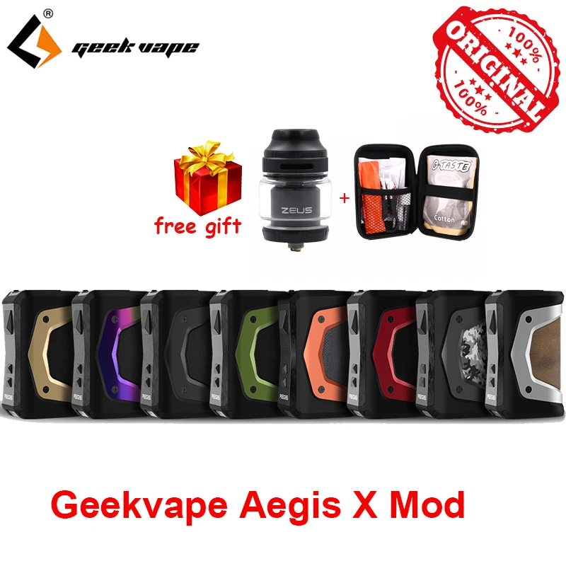 Free Gift! GeekVape Aegis X Box Mod New AS 2.0 chipset Power by Dual 18650 batteries for 510 thread atomizer vape vs ageis solo
Free Gift! GeekVape Aegis X Box Mod New AS 2.0 chipset Power by Dual 18650 batteries for 510 thread atomizer vape vs ageis solo