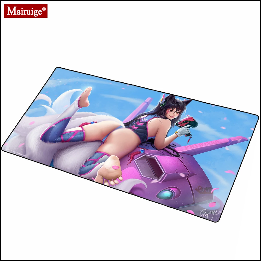 Anime Girl Sexy Large Mouse Pad XXL Gamer Gaming Desk Mat Big MousePad 90x40cm/80x30/70x30cm for Laptop Table Pads Keyboard | Компьютеры и