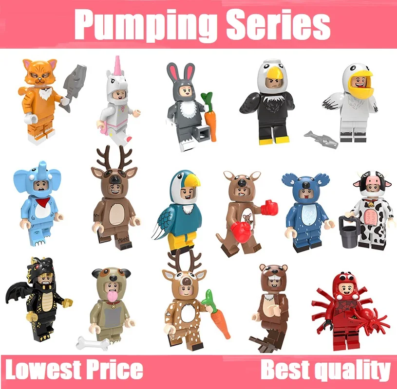 Single Sale Building Blocks Pumping Series Cartoon bald eagle Pelican Elephant Elk Cow For Children Toys Gift PG8223-PG8224
Single Sale Building Blocks Pumping Series Cartoon bald eagle Pelican Elephant Elk Cow For Children Toys Gift PG8223-PG8224