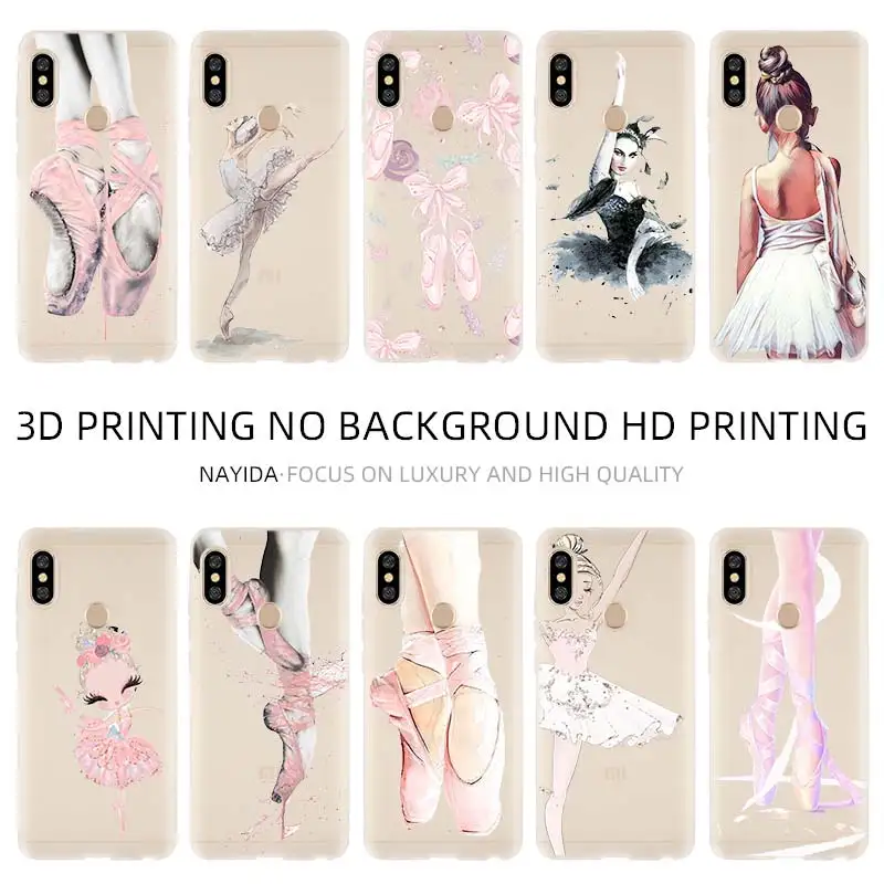 Модный мягкий чехол для Xiaomi Redmi 9A 8A 7A 6A Note 9 8 7 6 5 Pro 8T 9S Coque красивые балетки