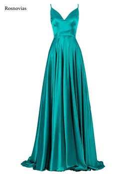 Silk Satin Prom Dresses Spaghetti Long A Line Backless Evening Party Special Occasion Sleeveless V Neck Gowns Vestido De Fiesta
Silk Satin Prom Dresses Spaghetti Long A Line Backless Evening Party Special Occasion Sleeveless V Neck Gowns Vestido De Fiesta