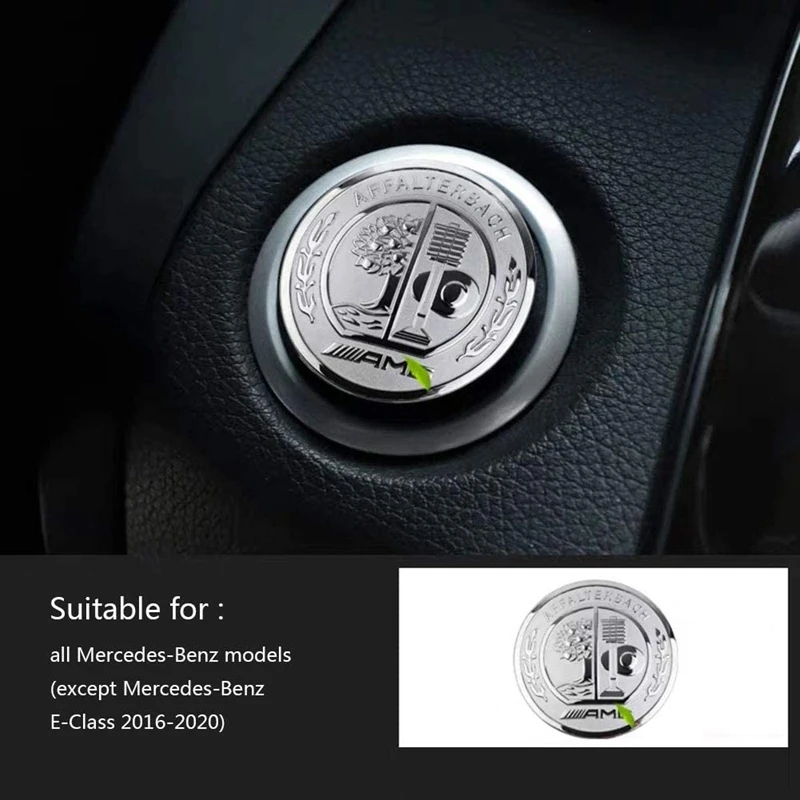 AMG Interior Auto Start Engine Ignition Button Key Knobs Decals Stickers Emblem Accessories Silver for Mercedes Benz A B E GLK G
AMG Interior Auto Start Engine Ignition Button Key Knobs Decals Stickers Emblem Accessories Silver for Mercedes Benz A B E GLK G