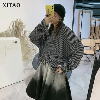 XITAO Black Striped T Shirt Women Loose Fashion Casual All Match Lacing 2020 New Autumn Long Sleeve Tee Goddess Fan ZP2347
XITAO Black Striped T Shirt Women Loose Fashion Casual All Match Lacing 2020 New Autumn Long Sleeve Tee Goddess Fan ZP2347