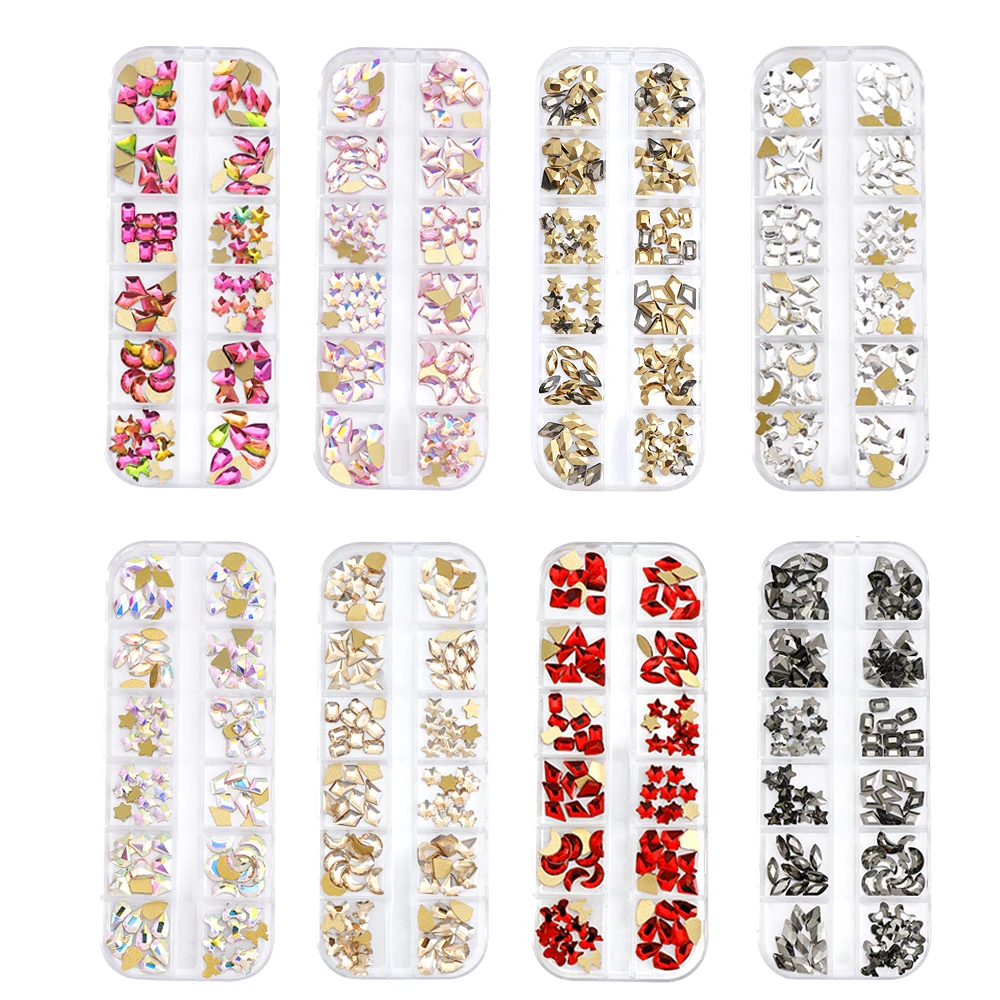 3D Crystal Nail Rhinestones Stones AB Diamond Flat Back Nails Art Decoration Sequins Diy Nail Design Manicure Accessories
3D Crystal Nail Rhinestones Stones AB Diamond Flat Back Nails Art Decoration Sequins Diy Nail Design Manicure Accessories