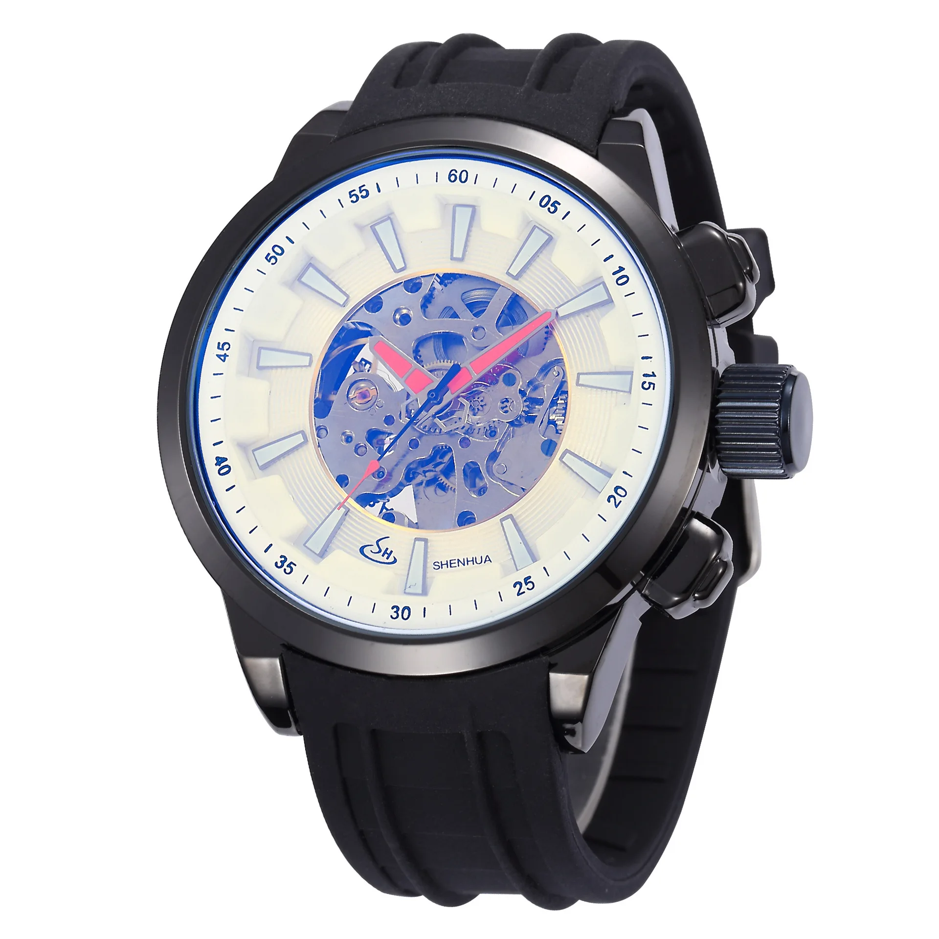Shenhua Gentry China Full Automatic Pierced Black Steel Belt Mechanical Wrist Watch Top Grade MEN'S Watch
Shenhua Gentry China Full Automatic Pierced Black Steel Belt Mechanical Wrist Watch Top Grade MEN'S Watch