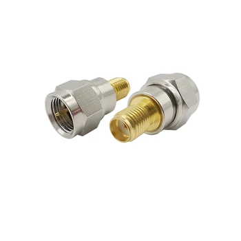 F Type Male Plug To SMA Female Jack Straight RF Coaxial Adapter SMA Female to F Type Male Connector SMA-F adapter 
F Type Male Plug To SMA Female Jack Straight RF Coaxial Adapter SMA Female to F Type Male Connector SMA-F adapter