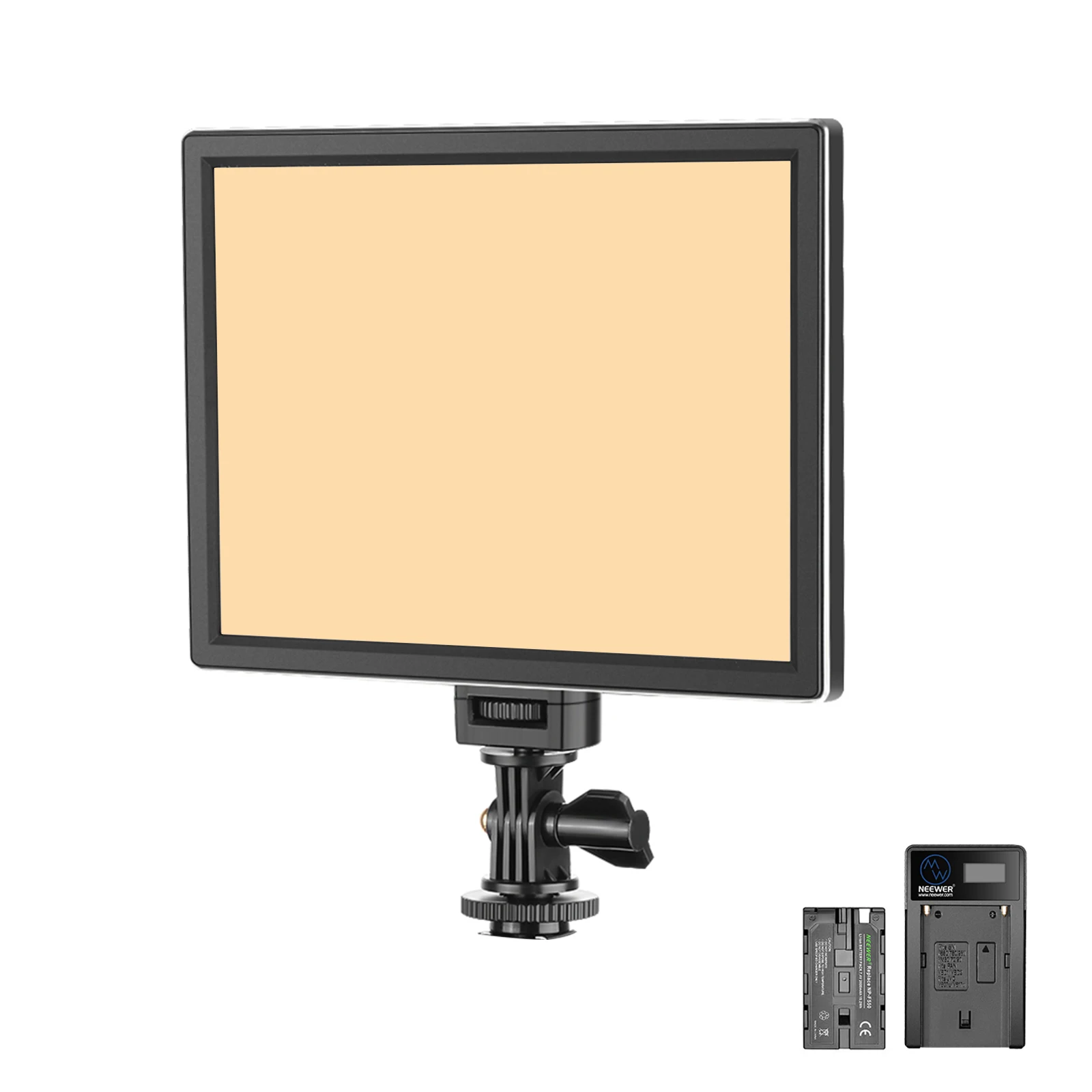 Neewer T100 Softer SMD LED Video Light Lighting Kit: Bi-color Dimmable Ultra Thin LED Panel with Li-ion Battery and USB Charger
Neewer T100 Softer SMD LED Video Light Lighting Kit: Bi-color Dimmable Ultra Thin LED Panel with Li-ion Battery and USB Charger