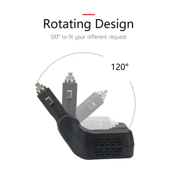 DC12-24V To 100-240V 120W 3.1A Inverter Car Socket Smart Digital Power Charger Converter Inverter With Multi-function Interface
DC12-24V To 100-240V 120W 3.1A Inverter Car Socket Smart Digital Power Charger Converter Inverter With Multi-function Interface