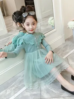 2019 Autumn New 3-12 Years Fashion Girl Dress For Girls Beads Collar Princess Dress Children's Little Girl Gauze Flower Dress
2019 Autumn New 3-12 Years Fashion Girl Dress For Girls Beads Collar Princess Dress Children's Little Girl Gauze Flower Dress