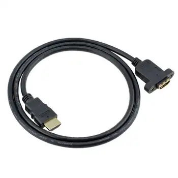 Hdmi Extension Cable High Speed Hdmi Male To Female Extension Wire Cord Hdmi Extender With Screw Nut For Panel Mount - Gold Plat
Hdmi Extension Cable High Speed Hdmi Male To Female Extension Wire Cord Hdmi Extender With Screw Nut For Panel Mount - Gold Plat