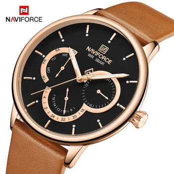 Top Luxury Brand NAVIFORCE Mens Watch Fashion Rose Gold Black Casual Sport Men Quartz Wrist Watches Clock Male Relogio Masculino
Top Luxury Brand NAVIFORCE Mens Watch Fashion Rose Gold Black Casual Sport Men Quartz Wrist Watches Clock Male Relogio Masculino