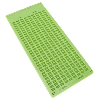 Portable Smooth surface Plastic 9 Lines 30 Cells Braille Writing Slate and Stylus Braille Learning Tool with a small stylus
Portable Smooth surface Plastic 9 Lines 30 Cells Braille Writing Slate and Stylus Braille Learning Tool with a small stylus