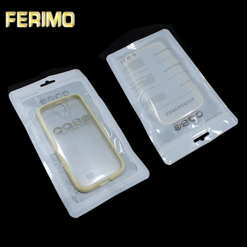 

500Pcs/ Lot Event Mobile Phone Case Cover Retail Packing Package Bag For iPhone 4 4S 5 5S 6 Plus Plastic Ziplock Poly Pack White