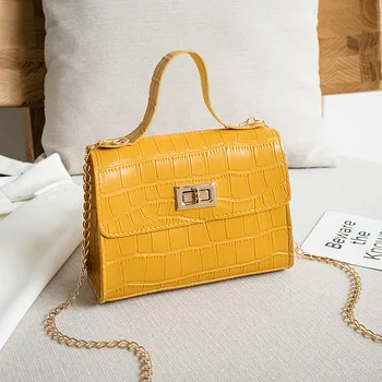 PU Fashion Women Bags 2020 Summer New Crocodile Pattern Handbag Shoulder Messenger Chain Lock Small Square Bag Wholesale
PU Fashion Women Bags 2020 Summer New Crocodile Pattern Handbag Shoulder Messenger Chain Lock Small Square Bag Wholesale