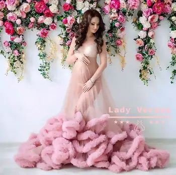 Plus Size Tiered Ruffled Bridal Maternity Dresses Sexy Pregnant Women Sleeve Custom Made A-Line Party Dresses
Plus Size Tiered Ruffled Bridal Maternity Dresses Sexy Pregnant Women Sleeve Custom Made A-Line Party Dresses