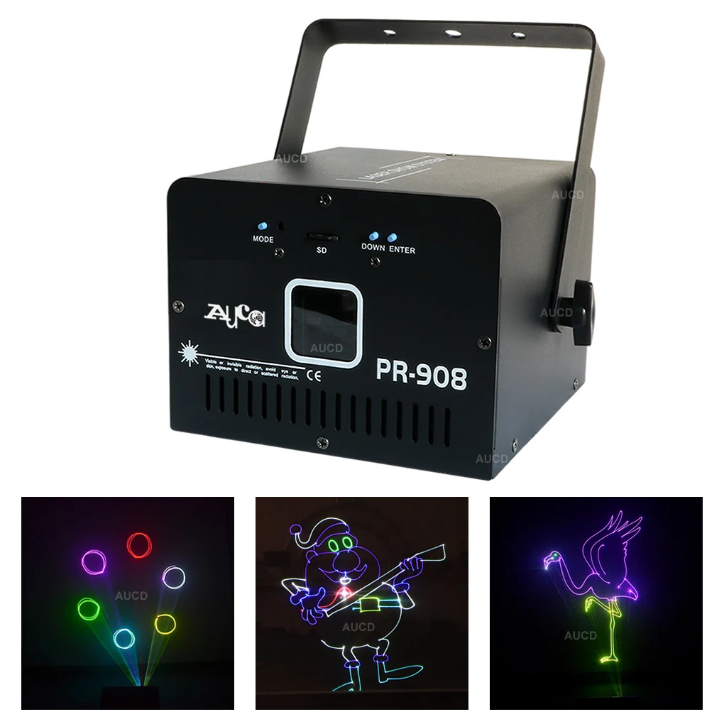 AUCD 500mW RGB White Laser ILD TF Card Program Animation Scan Projector Lights Beam DMX Disco Party DJ Show Stage Lighting PR908
AUCD 500mW RGB White Laser ILD TF Card Program Animation Scan Projector Lights Beam DMX Disco Party DJ Show Stage Lighting PR908