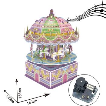 Robotime Music Box DIY 3D Paper Rotate Vaulting Horse Puzzle Musical Toys Assemble Building Kits Toys for Kids Adult Birthday
Robotime Music Box DIY 3D Paper Rotate Vaulting Horse Puzzle Musical Toys Assemble Building Kits Toys for Kids Adult Birthday