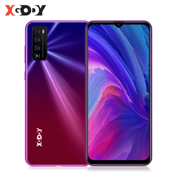 

XGODY A90 Pro Celular Smartphone Android 10 6.6" 19:9 Waterdrop Screen 2GB 16GB MTK6737 Quad Core 3000mAh 5MP 4G Mobile Phones