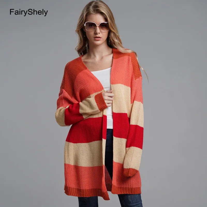 Winter Striped Knitted Long Cardigans Sweater Women 2019 Oversize Loose Long Sleeve Cardigan Jumper Female Casual Streetwear Top
Winter Striped Knitted Long Cardigans Sweater Women 2019 Oversize Loose Long Sleeve Cardigan Jumper Female Casual Streetwear Top
