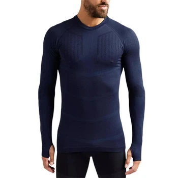 Men Quick-drying Long Sleeve Top, Solid Color Round Collar Clothing, Tight Sports Suit for Spring, Autumn
Men Quick-drying Long Sleeve Top, Solid Color Round Collar Clothing, Tight Sports Suit for Spring, Autumn